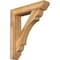 Ekena Millwork Olympic Slat Rough Sawn Bracket w/ Offset Brace, Western Red Cedar, 8"W x 38"D x 44"H BKT0806X38X44OLY06RWR - alternate 1